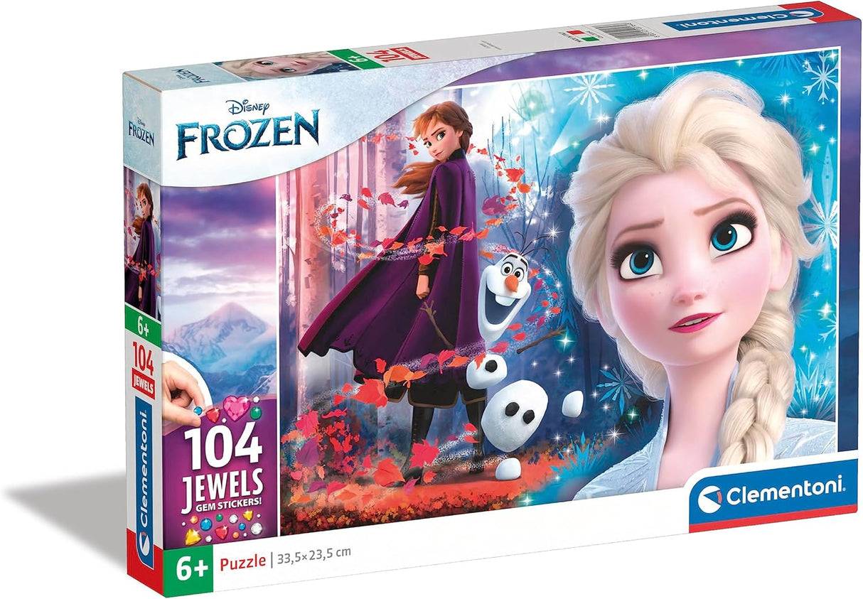 Clementoni Disney Frozen 2 Jigsaw Puzzle - 104 Piece - Jewels - (20164)