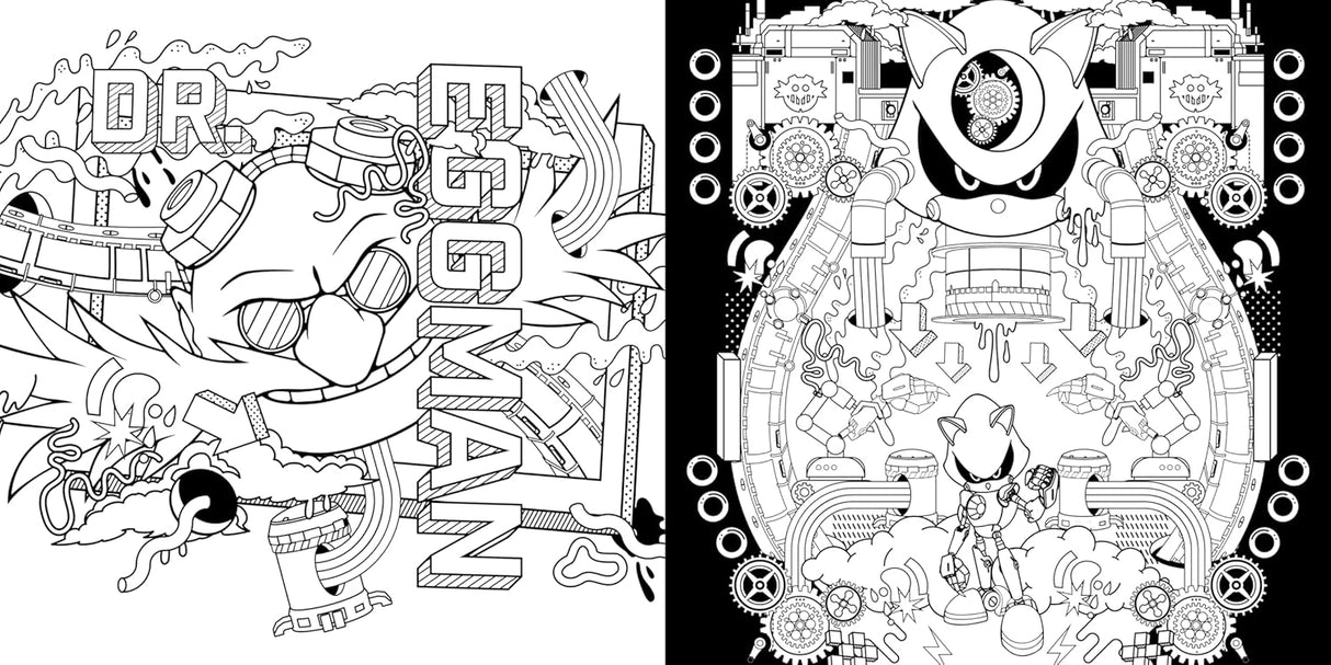 Sonic The Hedgehog: Adult Colouring Book and Puzzle Set (Sega: 1000 Pieces)