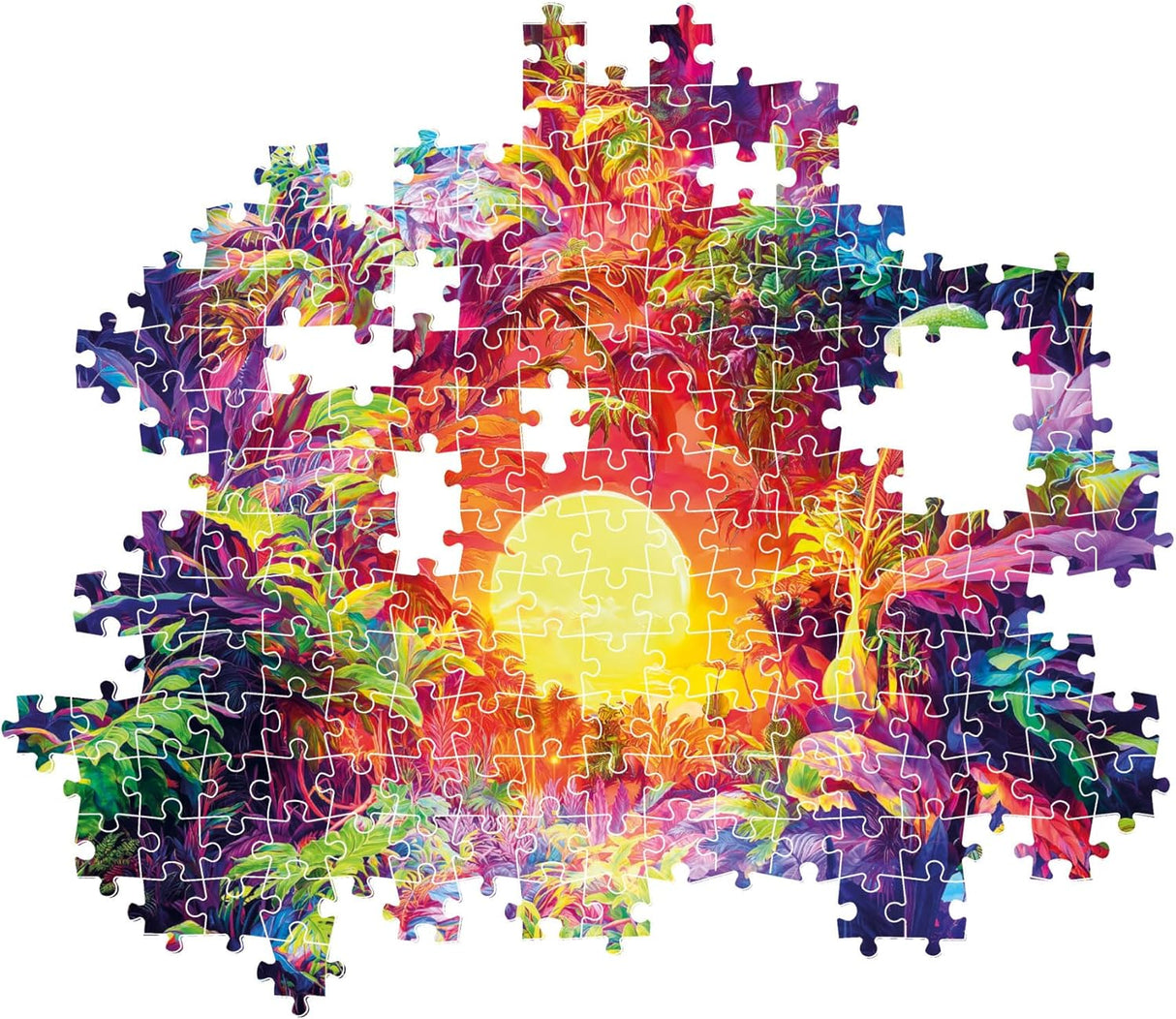 Clementoni Psychedelic Jungle Jigsaw Puzzle - 500 Piece - Colorboom Collection - (35518)