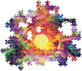 Clementoni Psychedelic Jungle Jigsaw Puzzle - 500 Piece - Colorboom Collection - (35518)