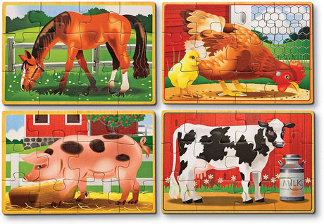 Melissa & Doug - Farm Puzzles In A Box