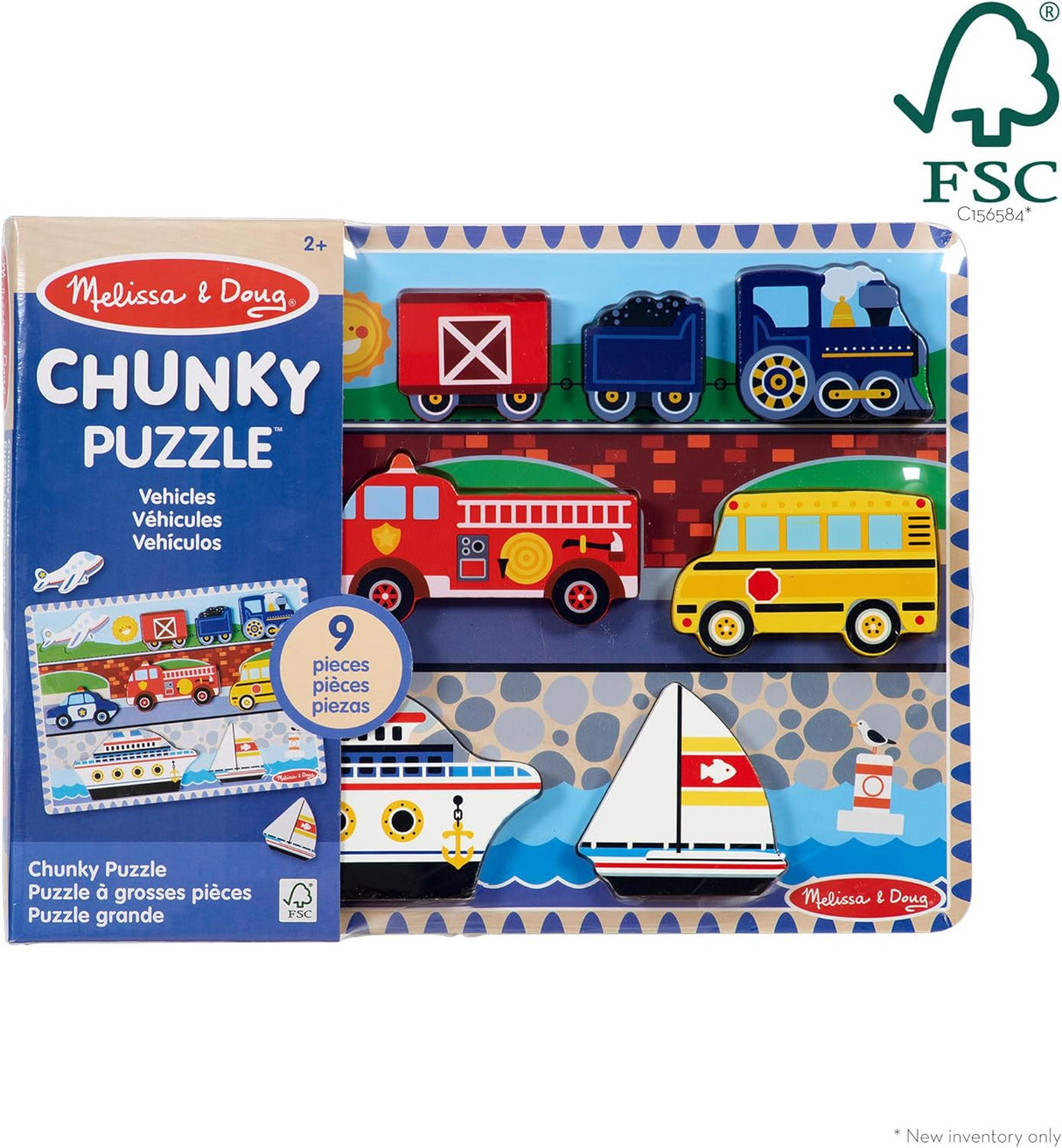 Melissa & Doug - Vehicles Chunky Puzzle