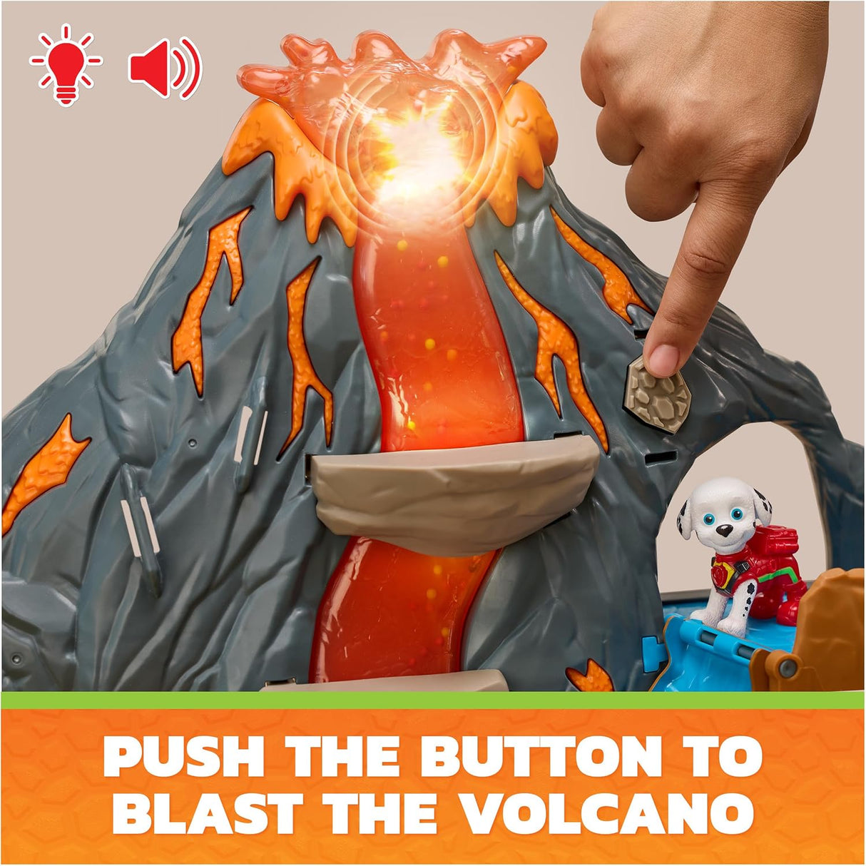 Paw Patrol: The Dino Movie - Super Lava Blast Volacano Playset