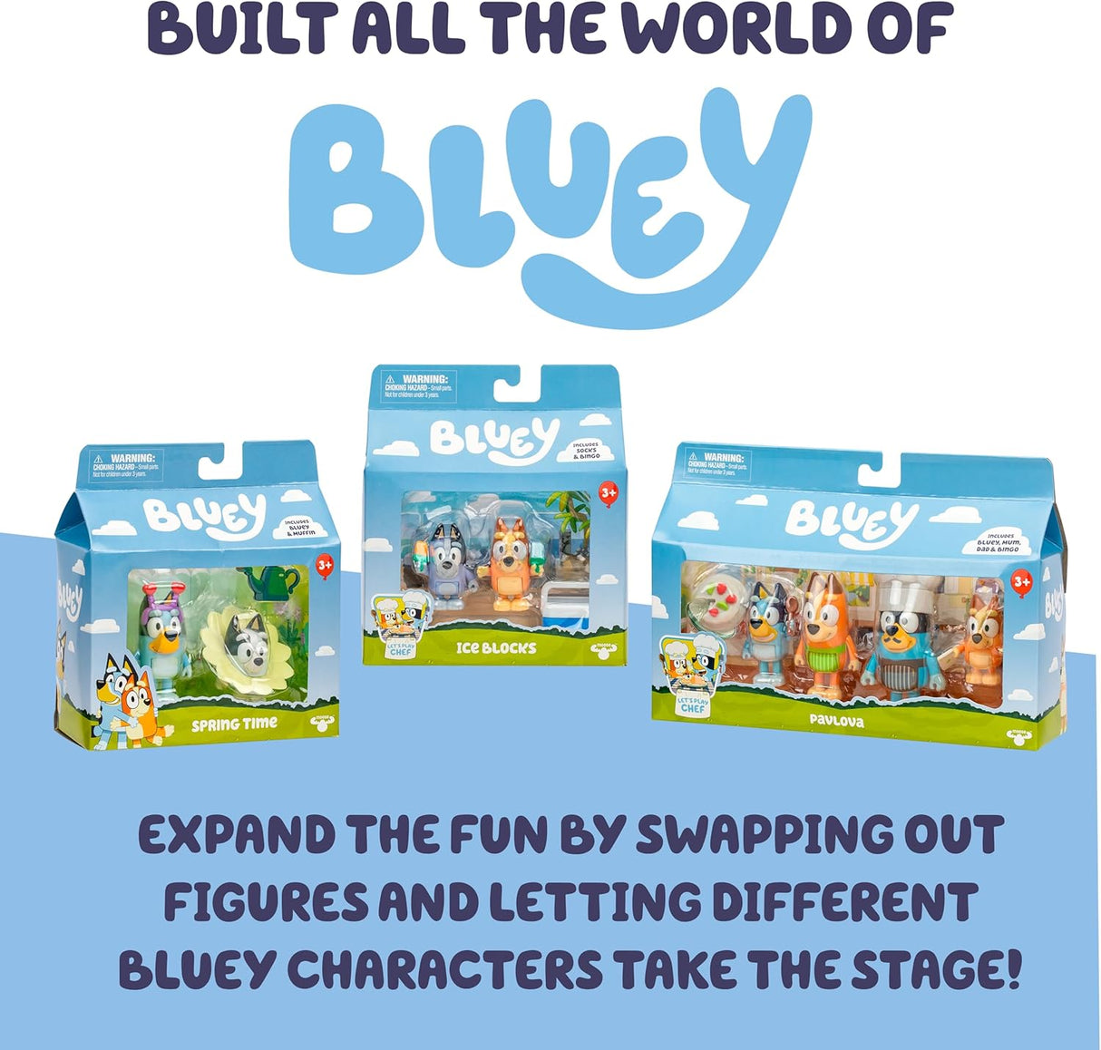 Bluey Figure 4 Pack - Wedding Time