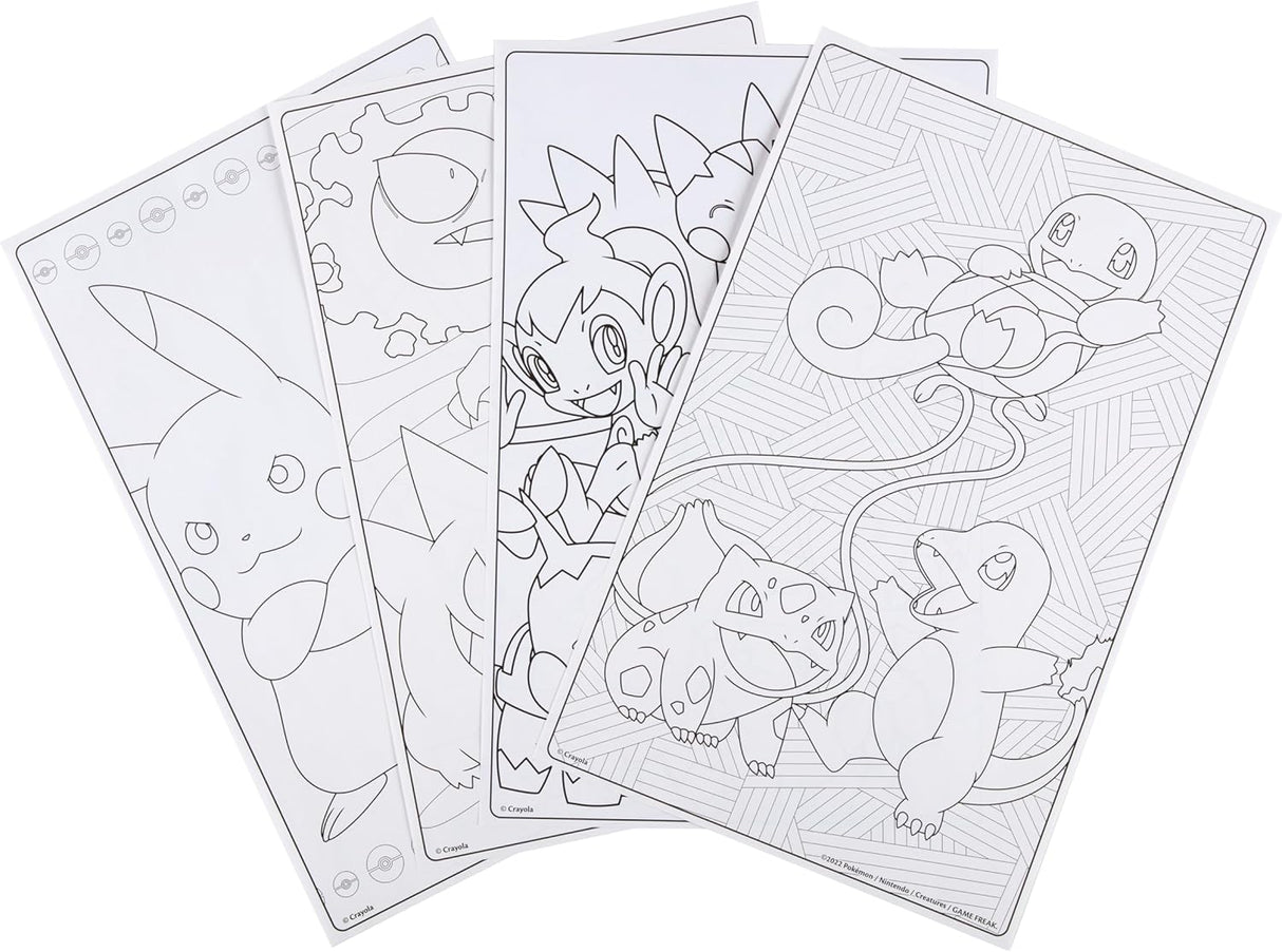 Crayola Giant Coloring Pages Foldalope Pokemon 18 Pages