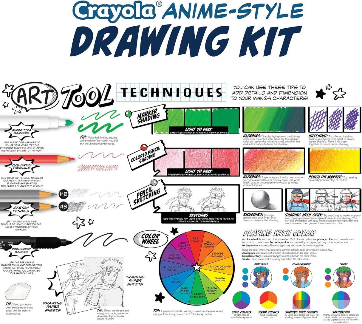 Crayola Anime-Style Drawing Kit