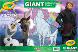 Crayola Giant Coloring Pages Foldalope Frozen 18 Pages
