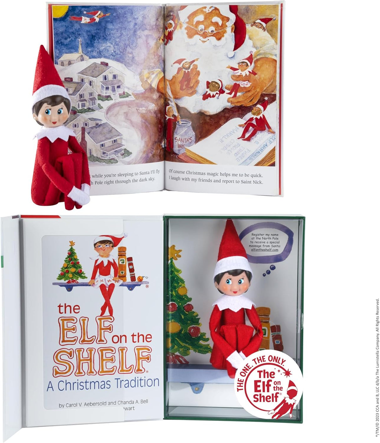 The Elf on the Shelf Girl - Book & Toy Box Set