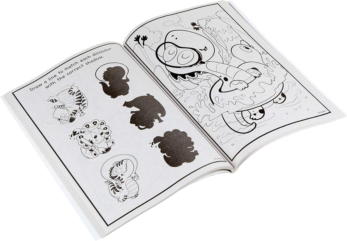 Crayola Prehistoric Pals Coloring Book With Stickers 96 Pages