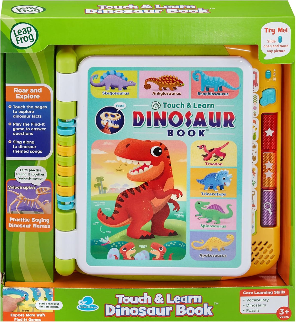 LeapFrog Touch & Learn Dinosaur Book