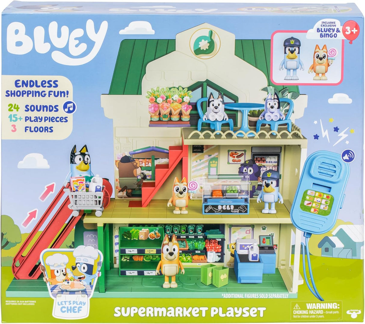 Bluey Lets Play Chef Supermarket Playset