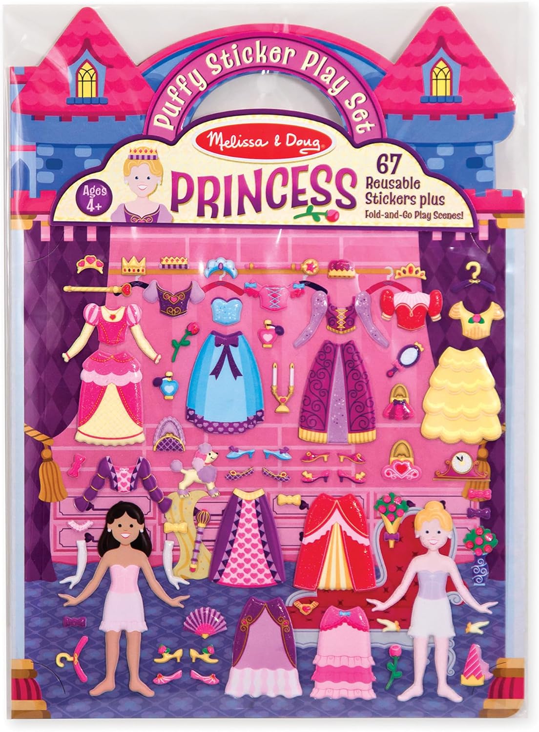 Melissa & Doug: Reusable Puffy Sticker Play Set - Princess
