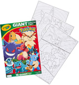Crayola Giant Coloring Pages Foldalope Pokemon 18 Pages