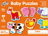 Galt - Baby Puzzles - Farm - 2 Piece