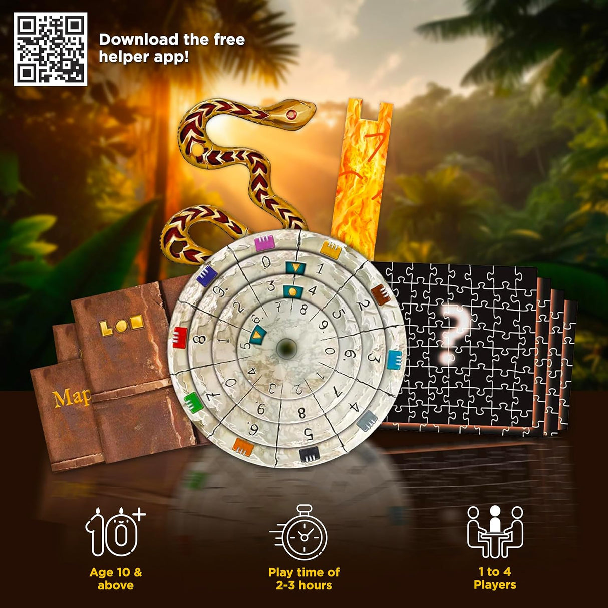 Exit the Game The Sacred Temple (Jigsaw Puzzle and Game)