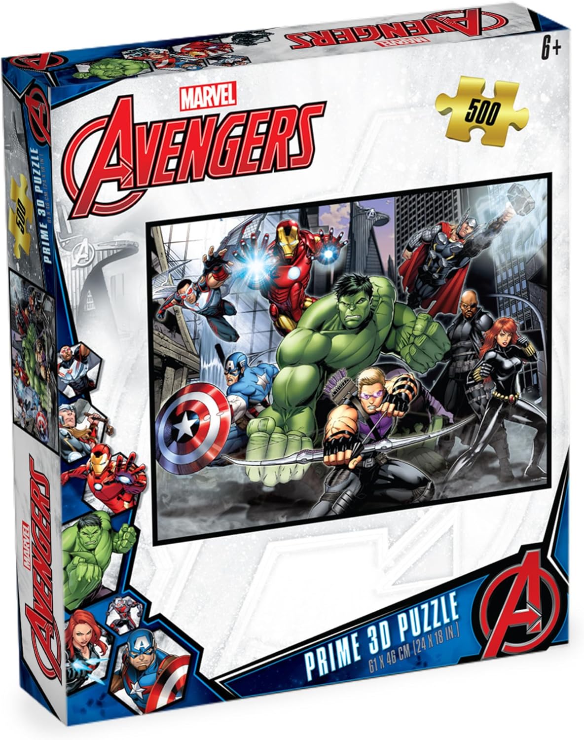 Prime3D Marvel Avengers - 500 Piece 3D Puzzle