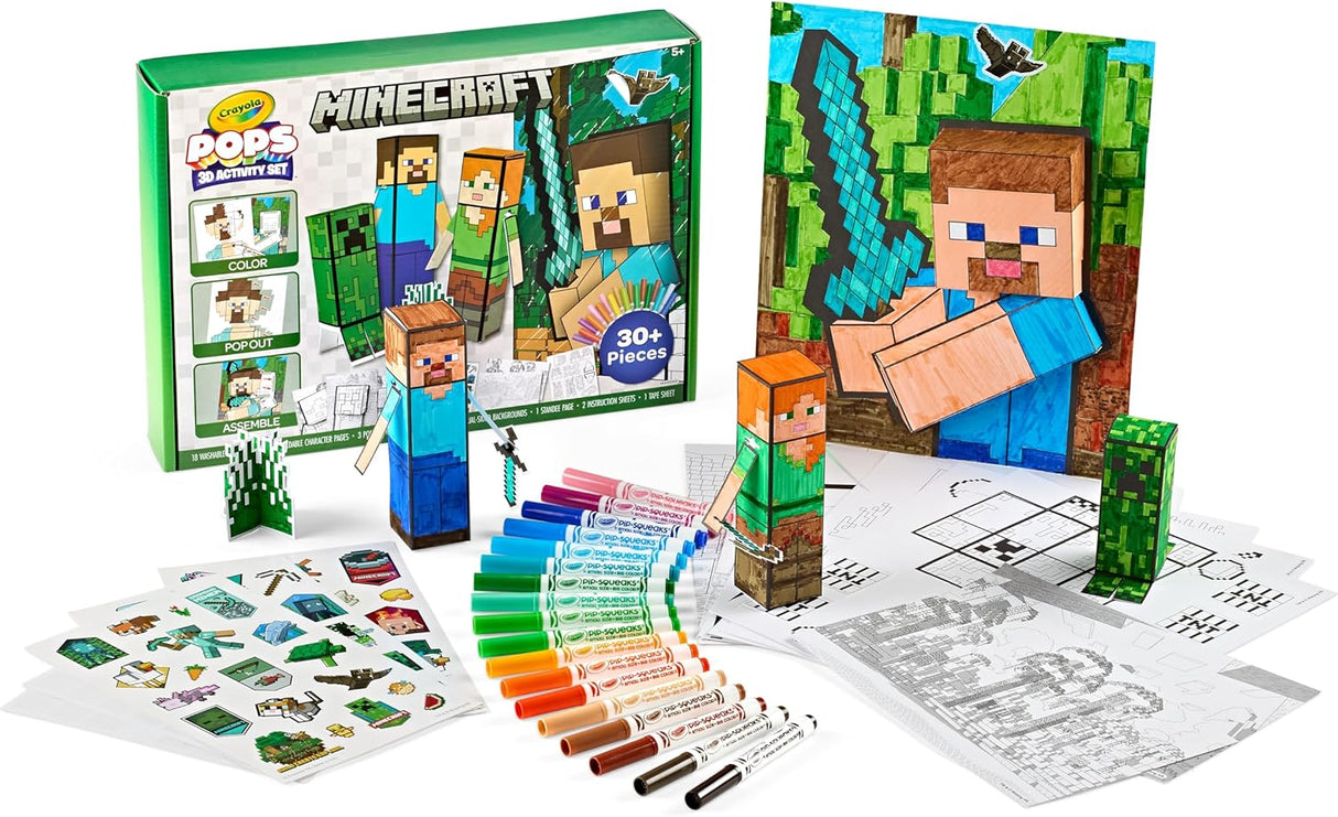 Crayola POPS 3D Activity Super Set Minecraft