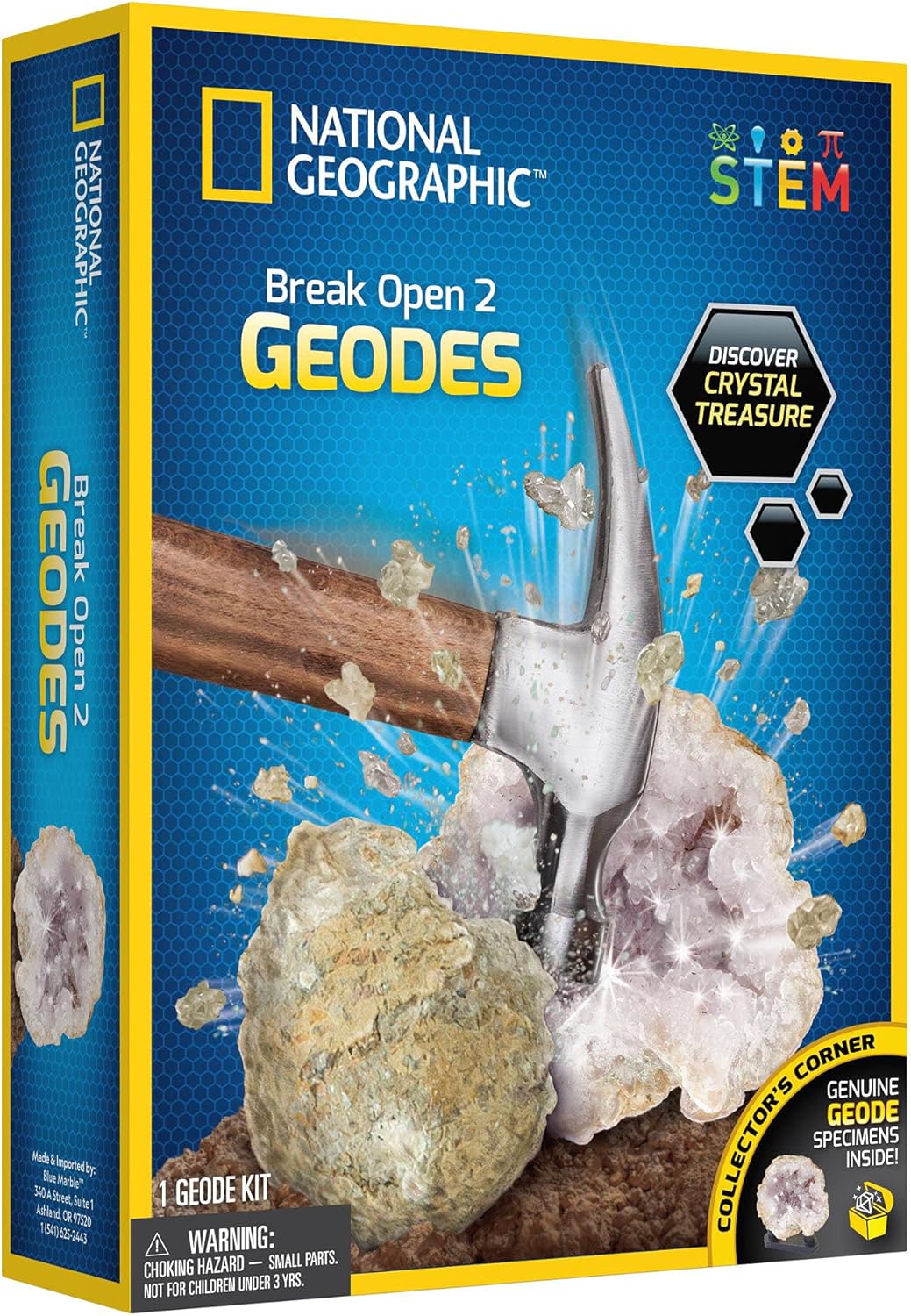 National Geographic  Break Open 2 Real Geodes