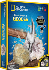 National Geographic  Break Open 2 Real Geodes