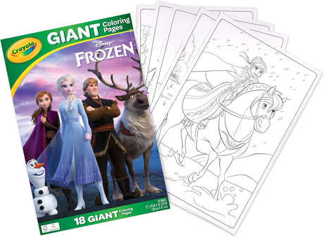 Crayola Giant Coloring Pages Foldalope Frozen 18 Pages