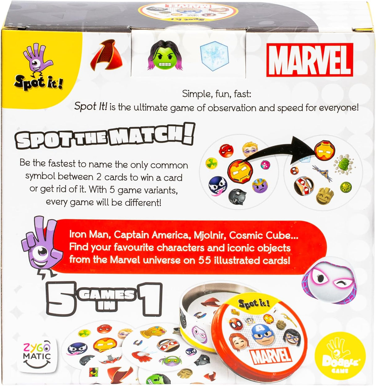 Spot It! Marvel