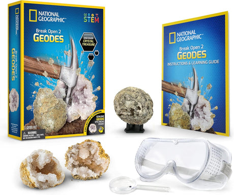 National Geographic  Break Open 2 Real Geodes