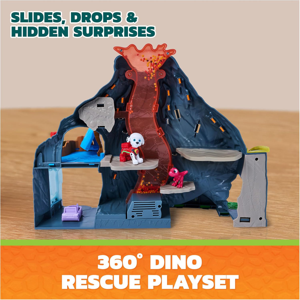 Paw Patrol: The Dino Movie - Super Lava Blast Volacano Playset