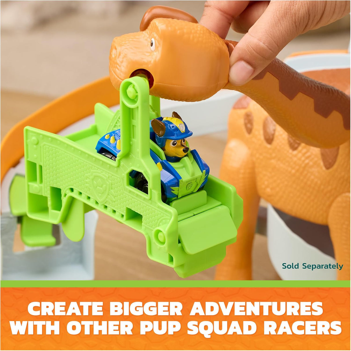 Paw Patrol: The Dino Movie - Lift & Race Dino Playset