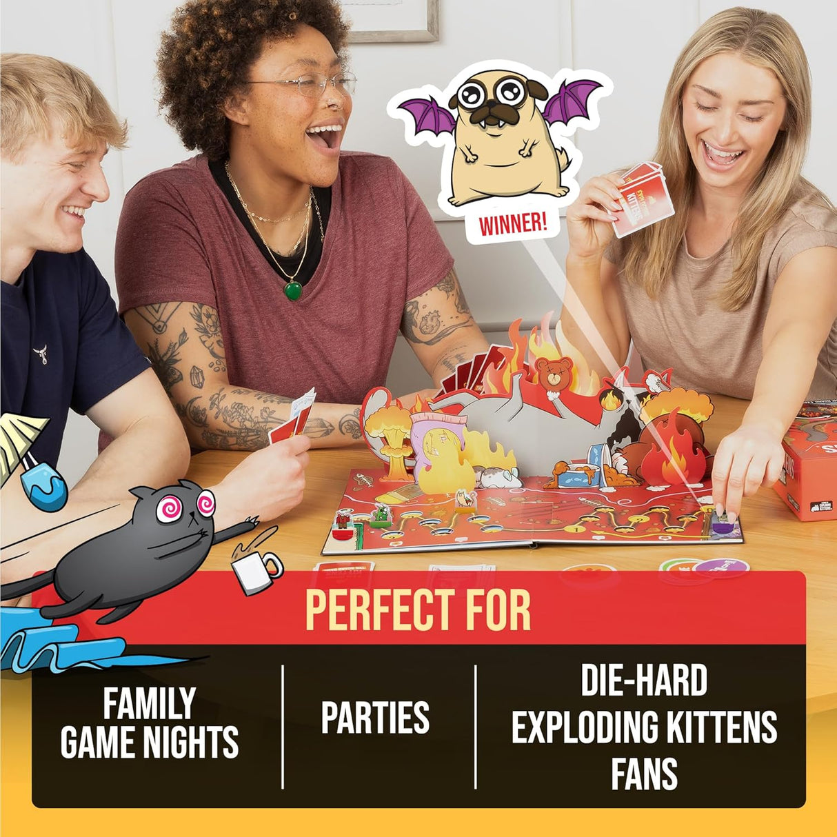 Exploding Kittens The Board Game Super Fan Edition (By Exploding Kittens)