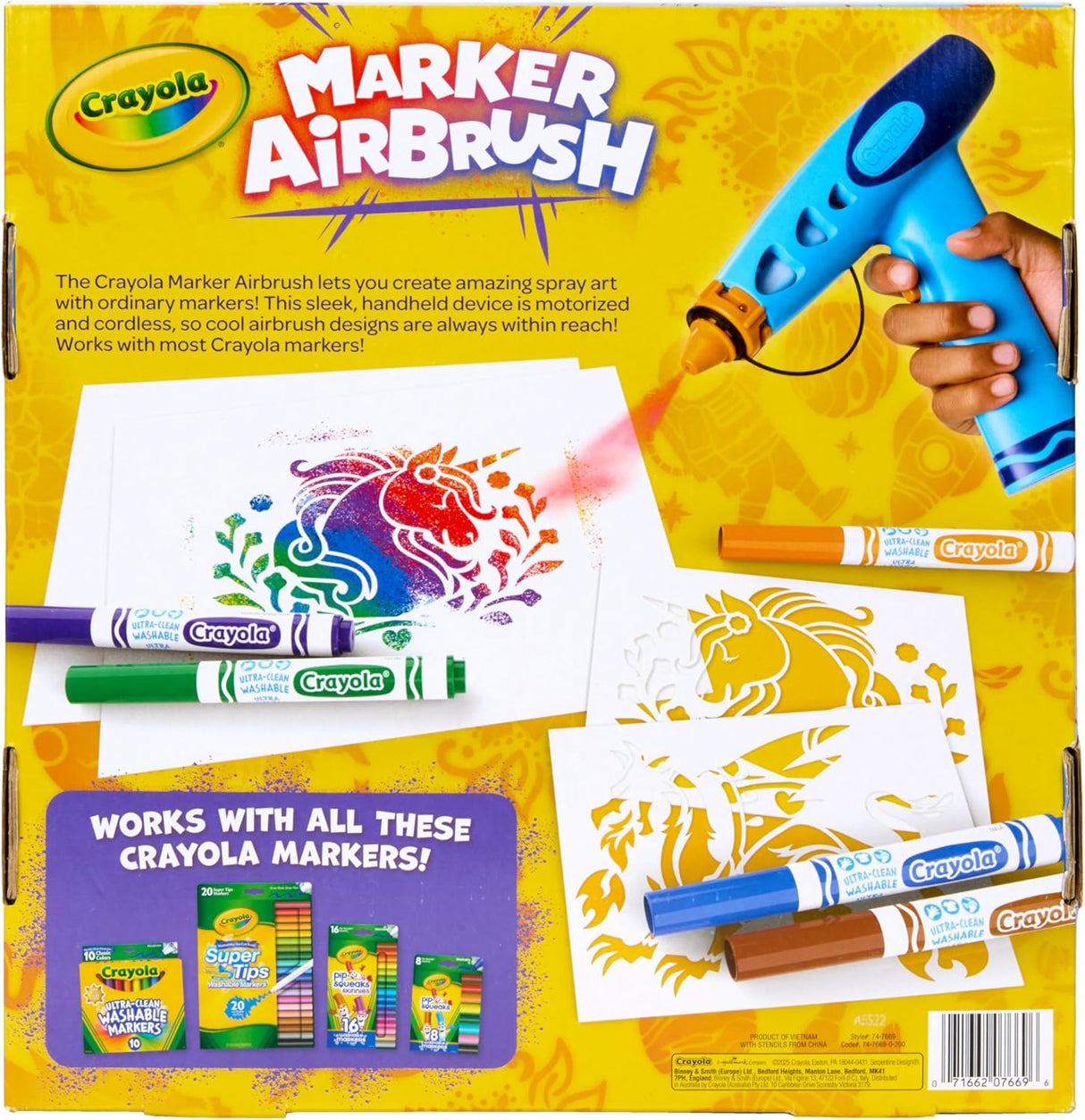 Crayola Marker Airbrush Sprayer Kit