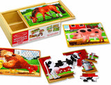 Melissa & Doug - Farm Puzzles In A Box