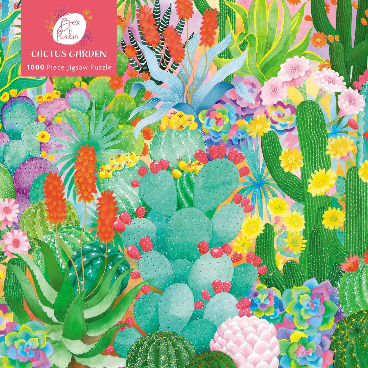 Adult Jigsaw Puzzle: Bex Parkin: Cactus Garden - 1000 Piece