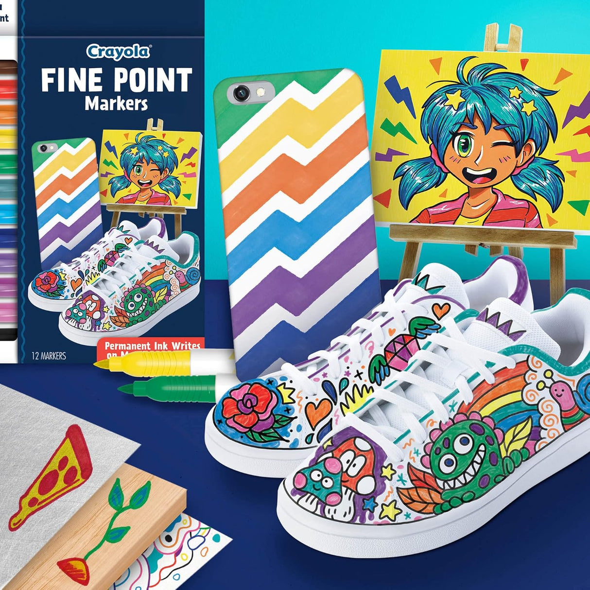 Crayola Fine Point Markers 12 Pack