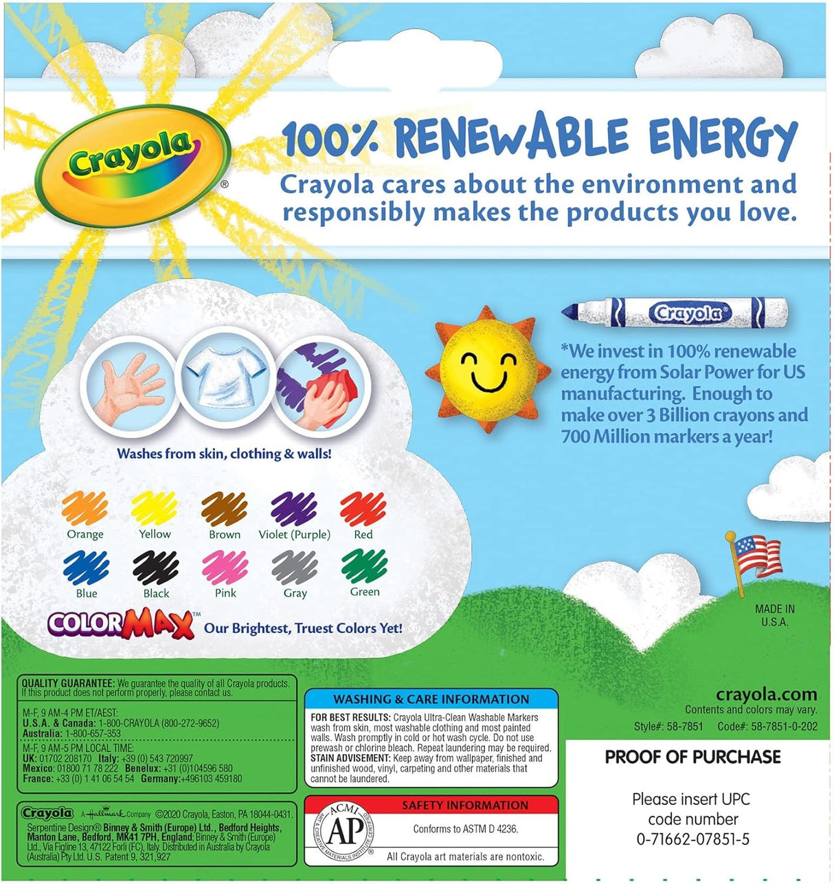 Crayola Markers Classic Broadline 10 Pack