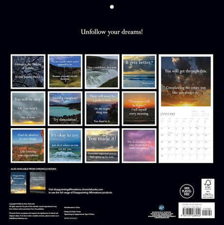 Disappointing Affirmations 2027 Wall Calendar