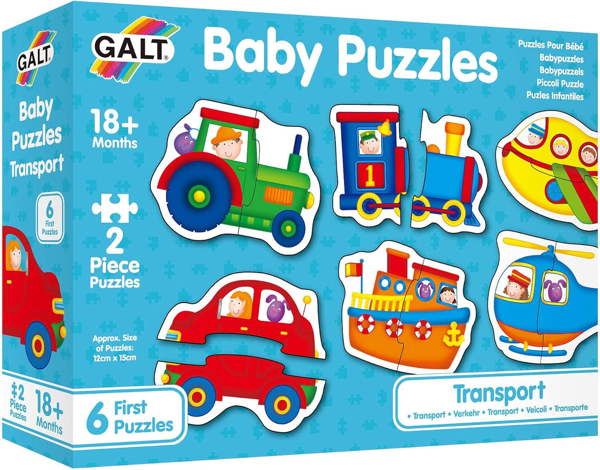 Galt - Baby Puzzles - Transport - 2 Piece