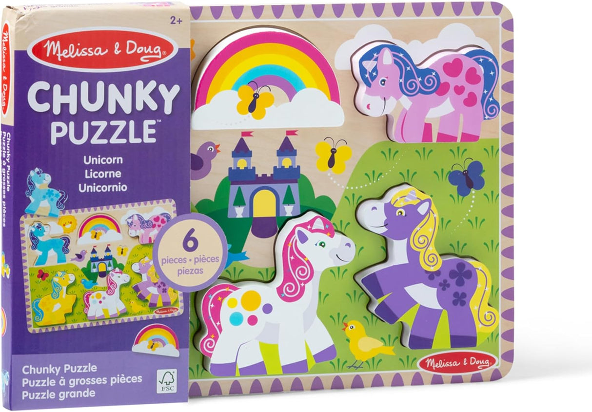 Melissa & Doug - Unicorn Chunky Puzzle