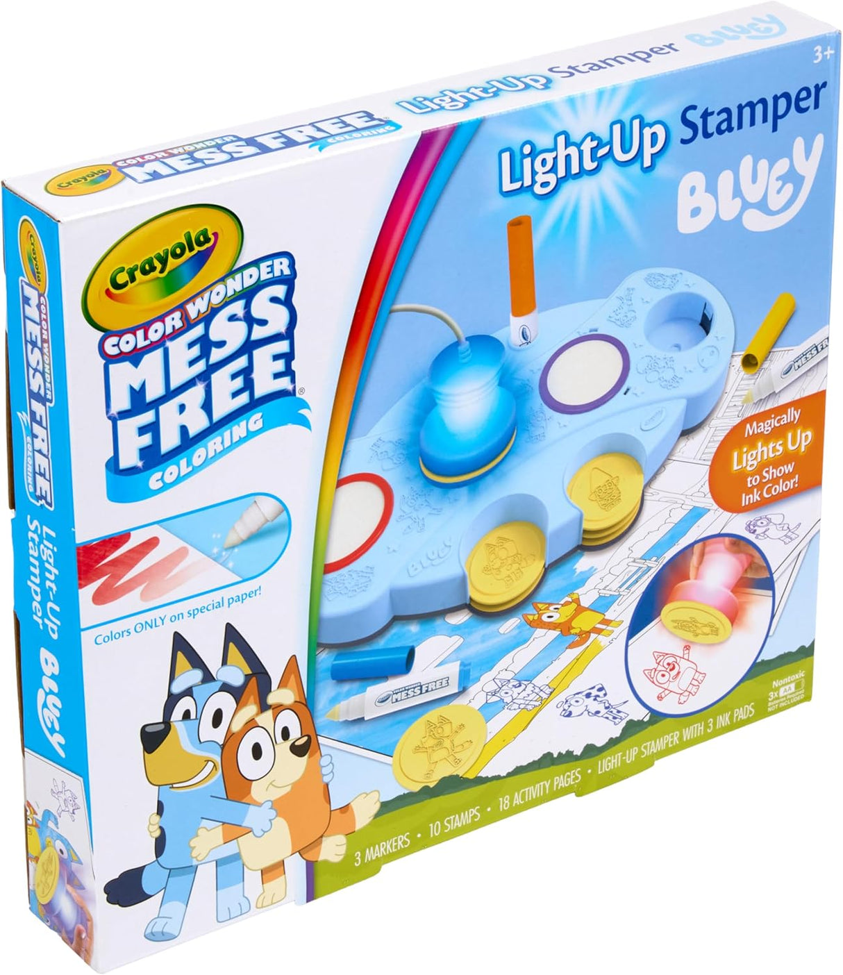 Crayola Color Wonder Magic Light Up Stamper Kit Bluey