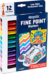 Crayola Fine Point Markers 12 Pack