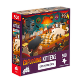Exploding Kittens Puzzle Cats Playing Chess 1,000 pieces