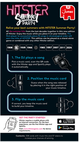 Hitster Summer Party Music Card Game