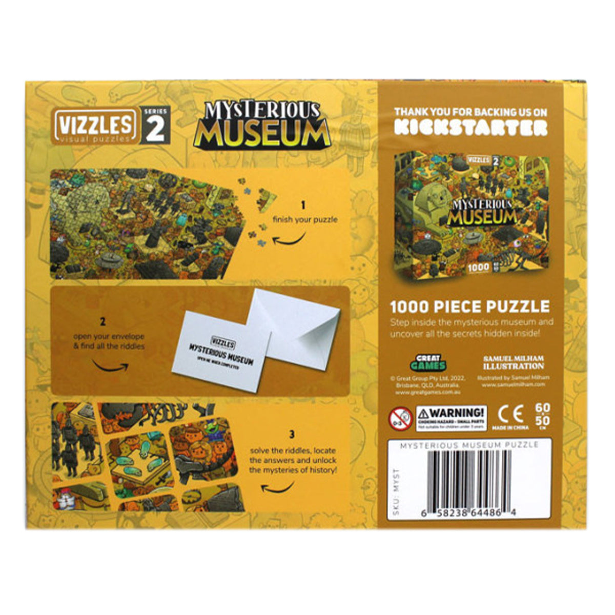 Vizzles Mysterious Museum 1000pc Jigsaw Puzzle