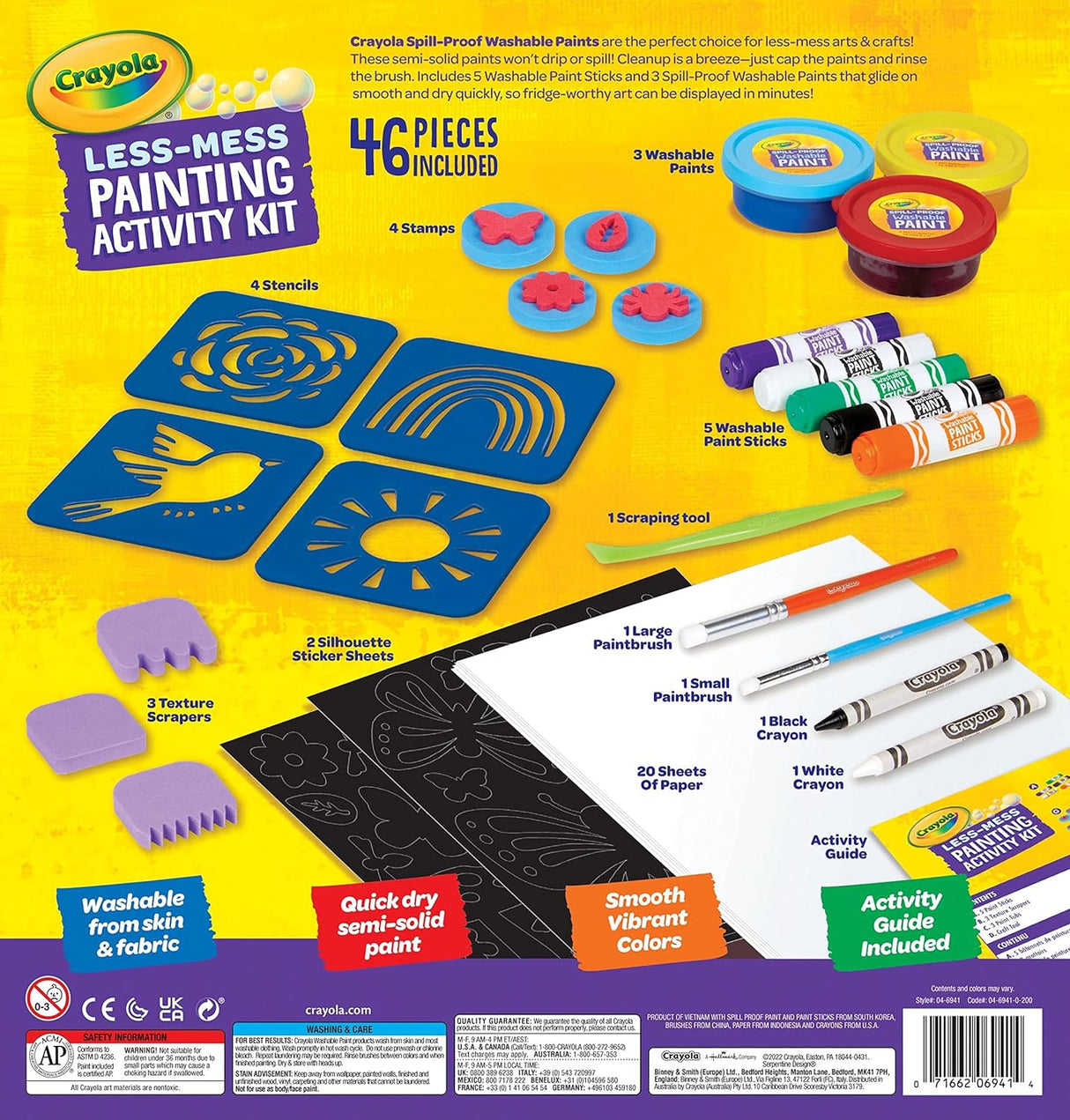 Crayola Less Mess Painting Activity Kit