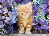 Clementoni Ginger Cat in Flowers Jigsaw Puzzle - 500 Piece - High Quality Collection - (30415)