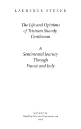 The Life and Opinions of Tristram Shandy, Gentleman