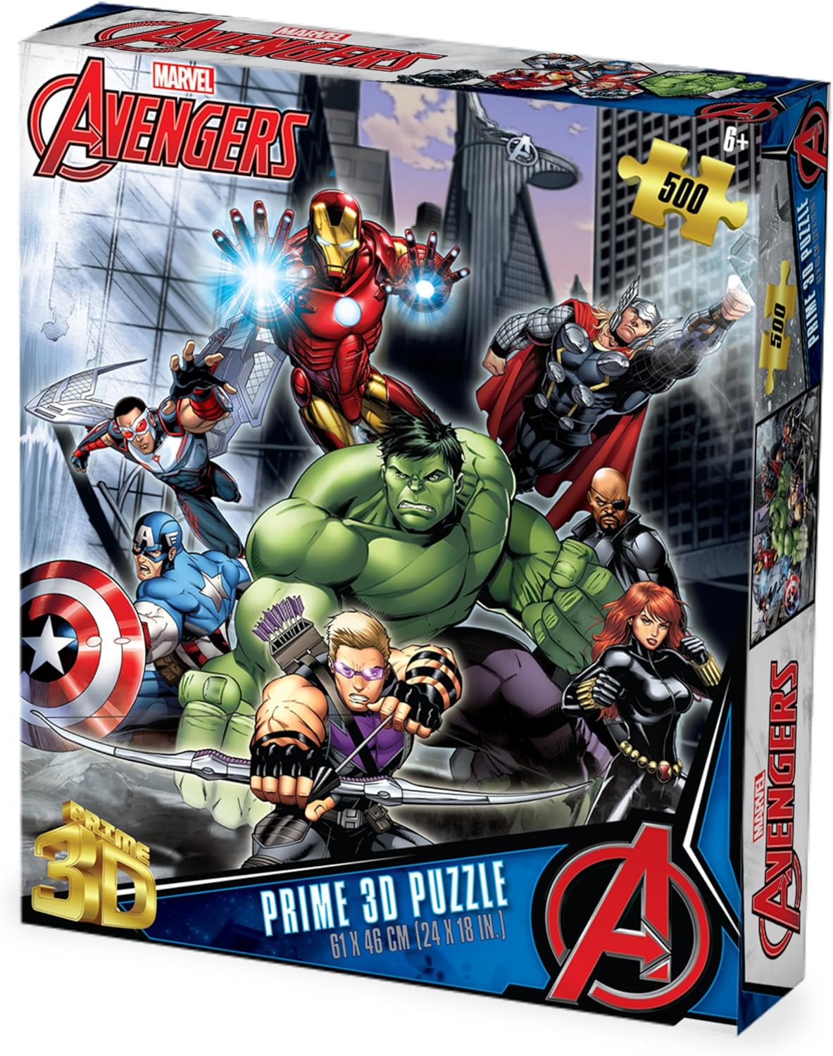 Prime3D Marvel Avengers - 500 Piece 3D Puzzle