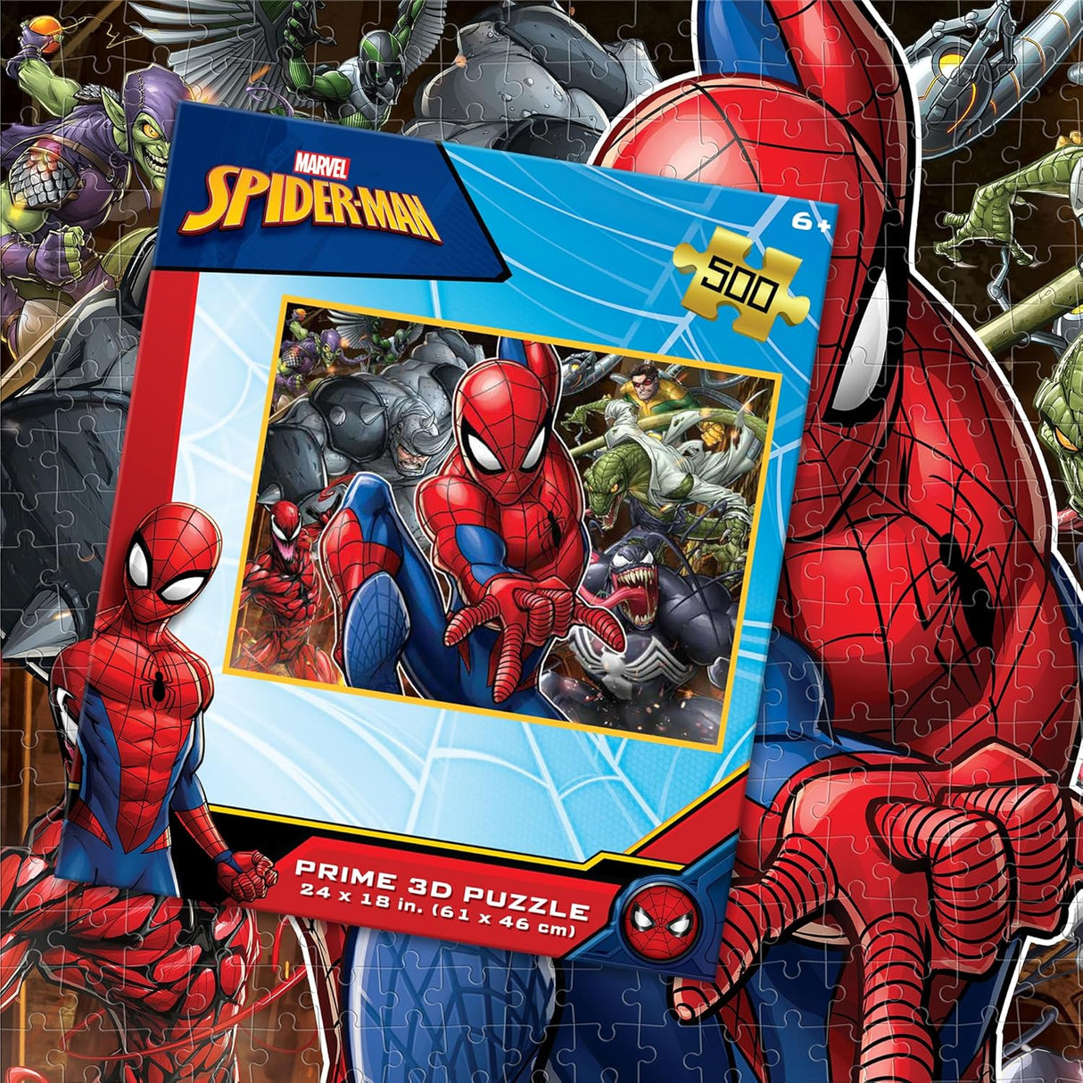 Prime3D Marvel Spider-Man - 500 Piece 3D Puzzle