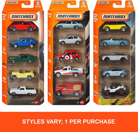 Matchbox: 5 Vehicle Pack - Assorted Styles