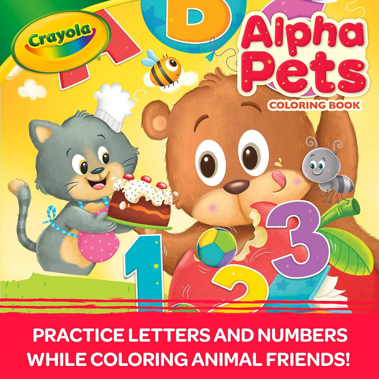 Crayola Alpha Pets Coloring Book With Stickers 96 Pages