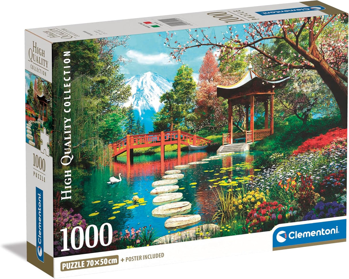 Clementoni Fuji Gardens Puzzle - 1000 Piece - Poster Included - (39910)